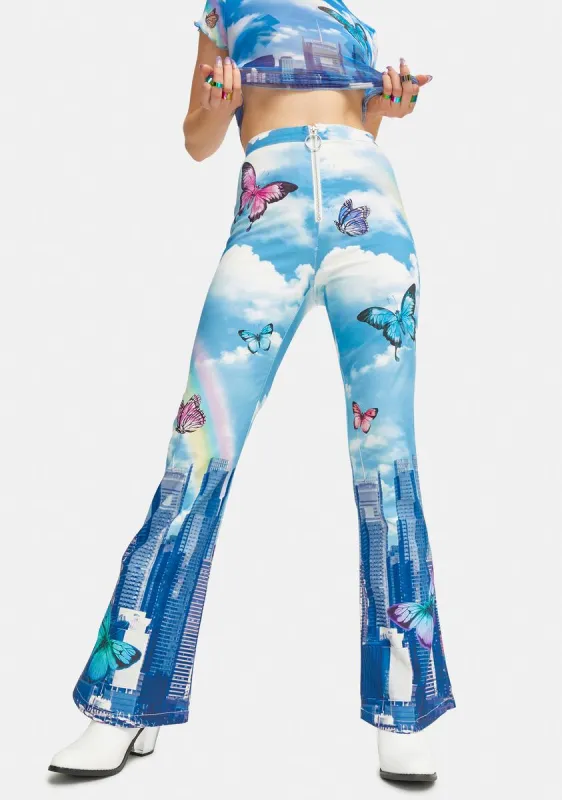 Modern Utopia Kick Flare Pants sold by Dolls Kill