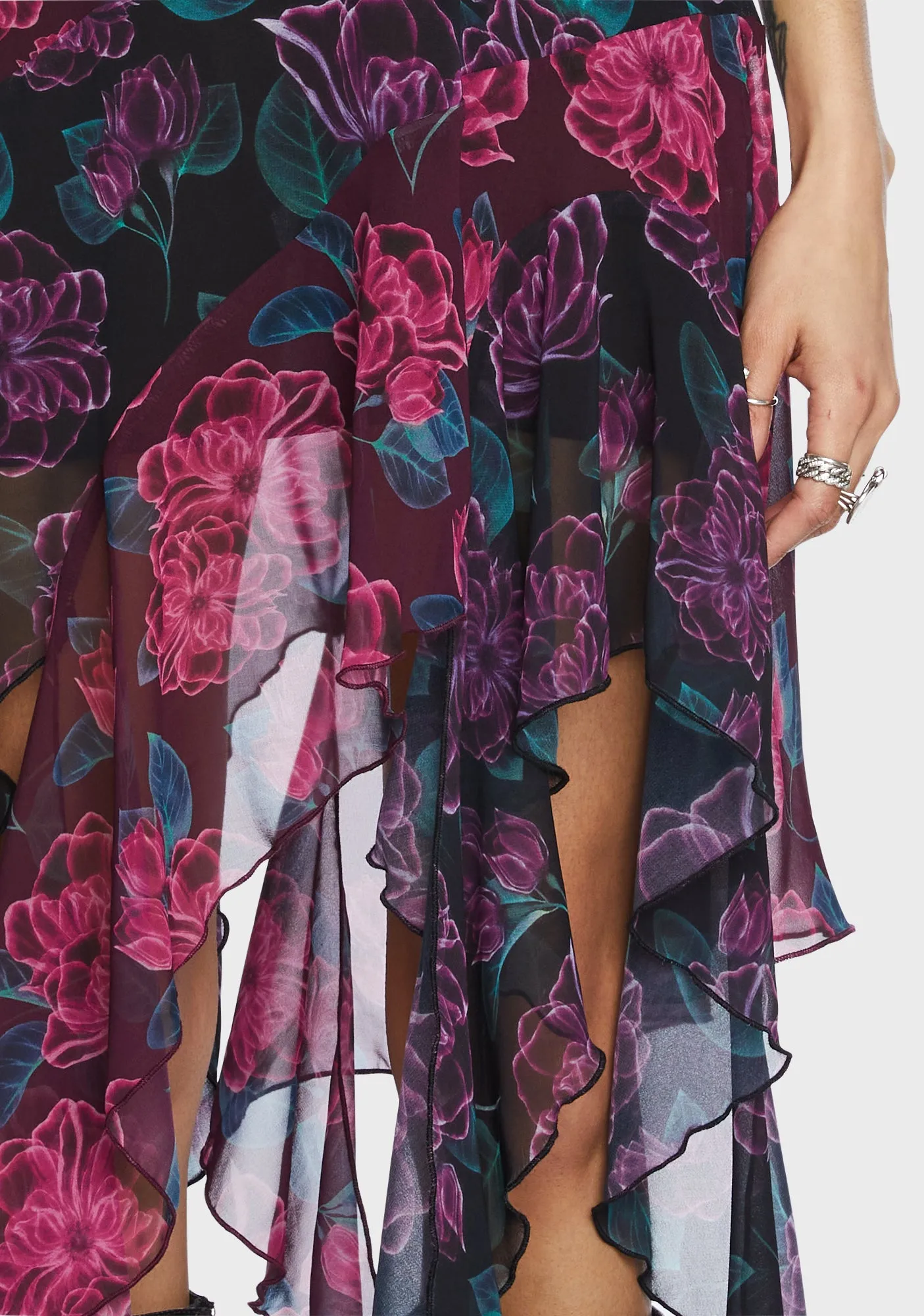 Flower Power Midi Dress sold by Dolls Kill product image thumbnail 2