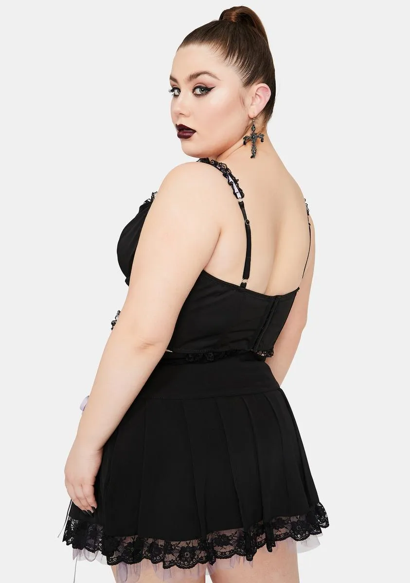 Plus Of Minxes And Men Lace Up Twill Skirt sold by Dolls Kill product image thumbnail 4