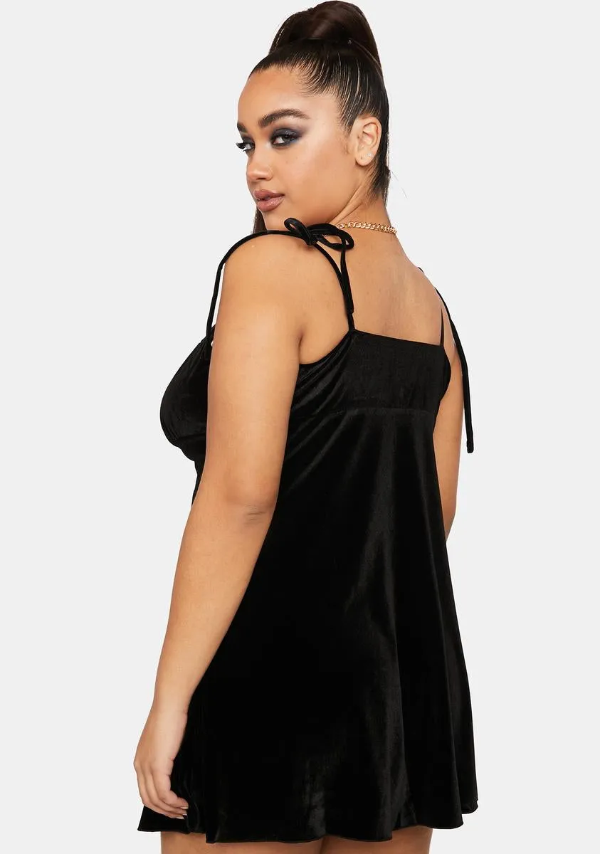Plus Even After You're Gone Velvet Dress sold by Dolls Kill product image thumbnail 4