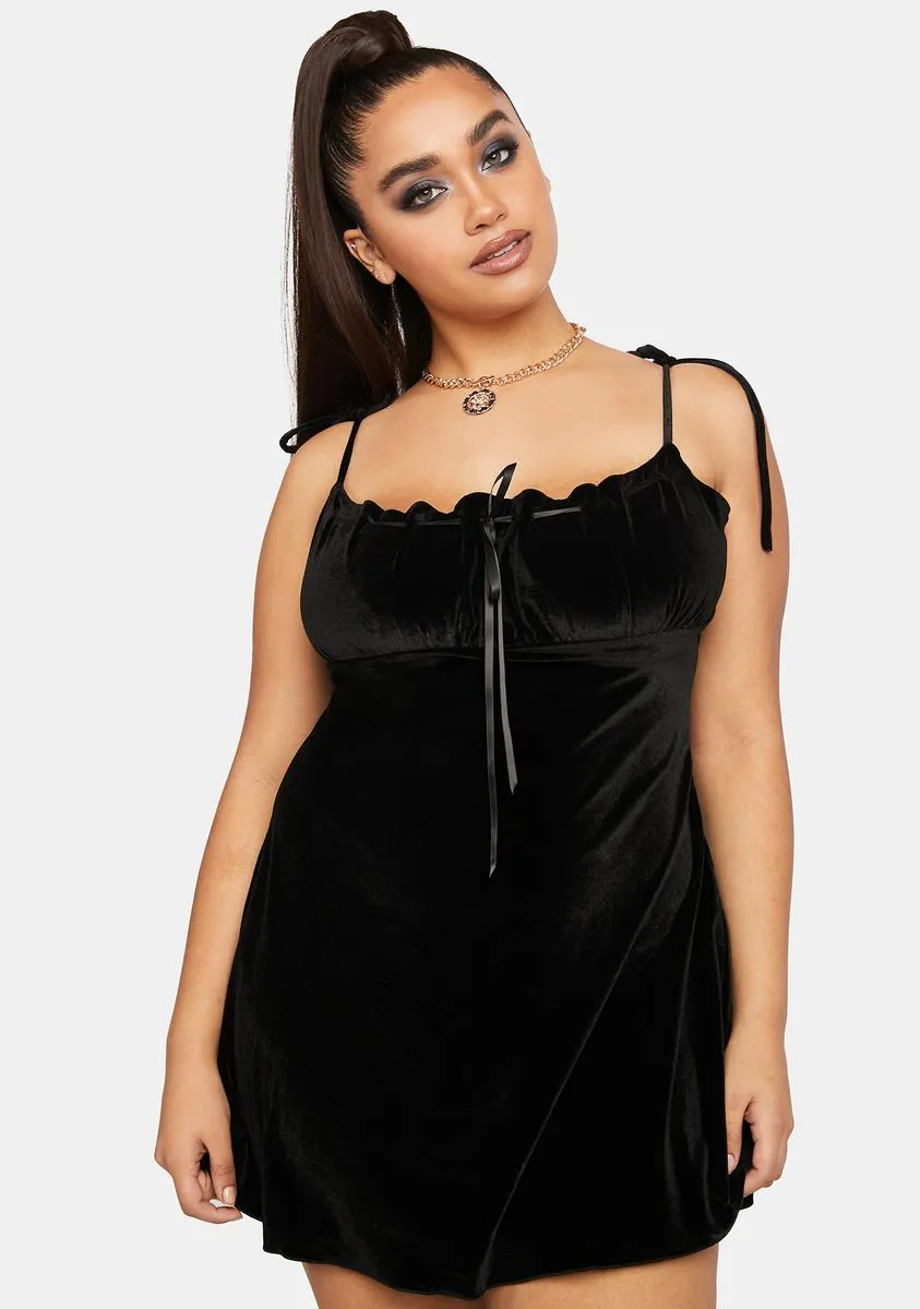 Plus Even After You're Gone Velvet Dress sold by Dolls Kill