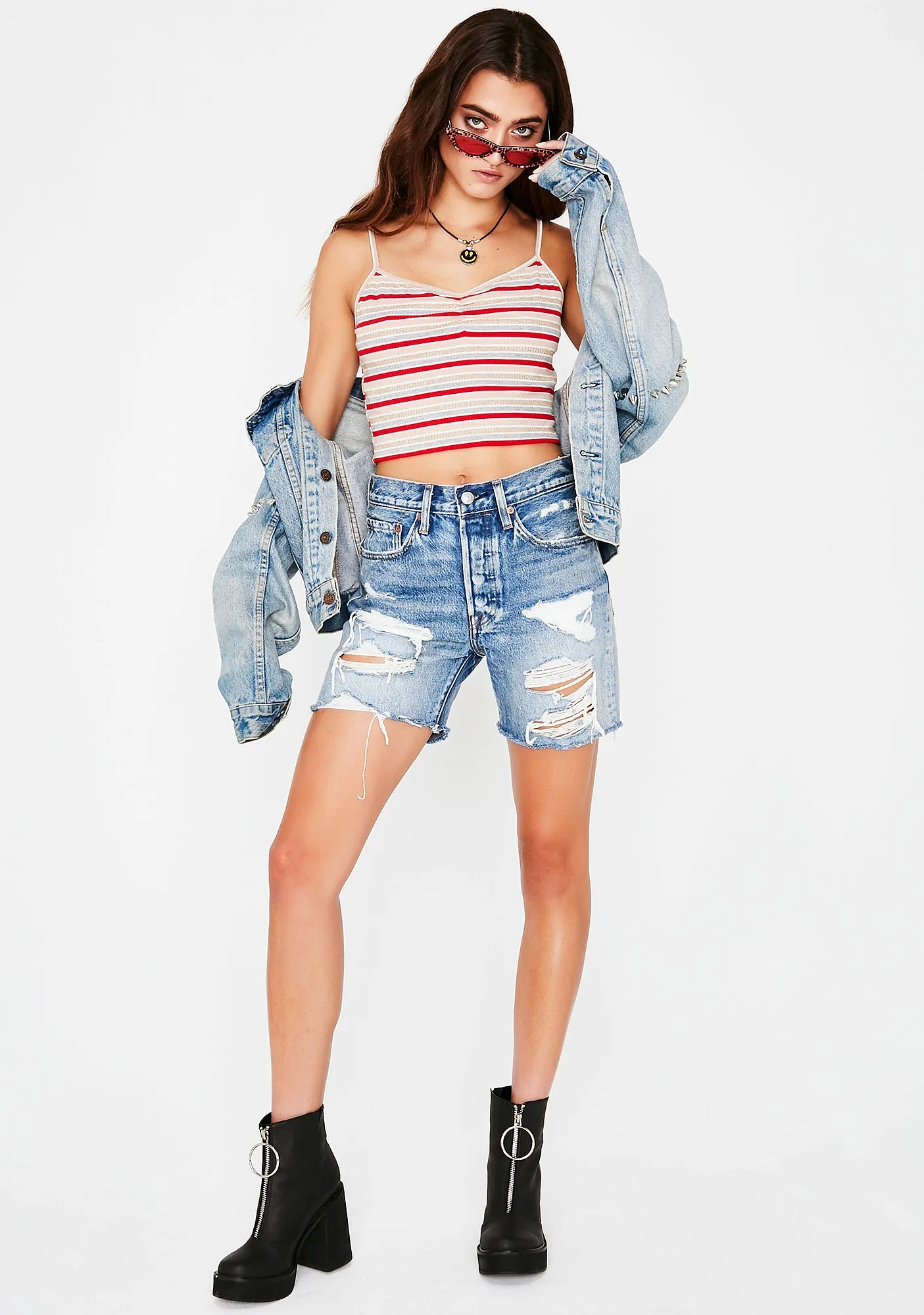 Teenage Fever Stripe Cami sold by Dolls Kill product image thumbnail 4