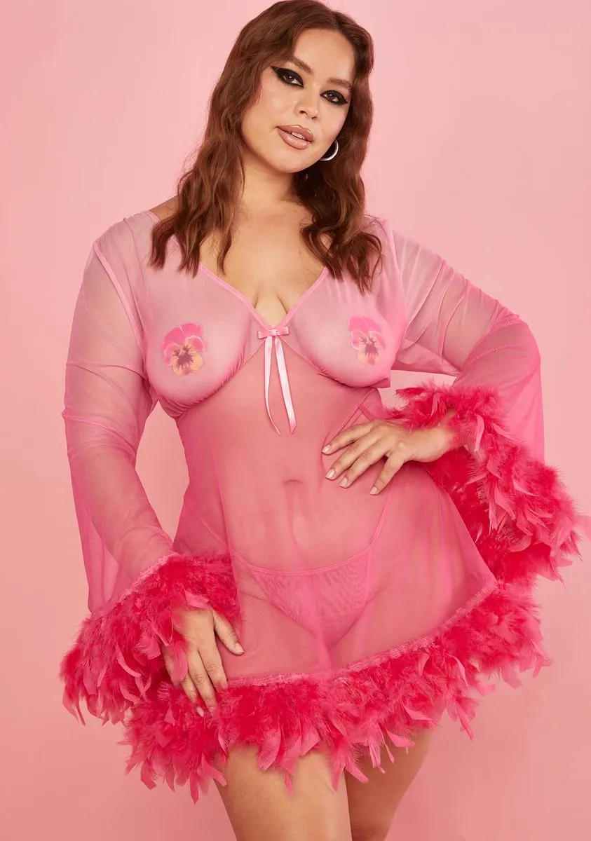 Plus Love Me Two Times Lingerie Set sold by Dolls Kill