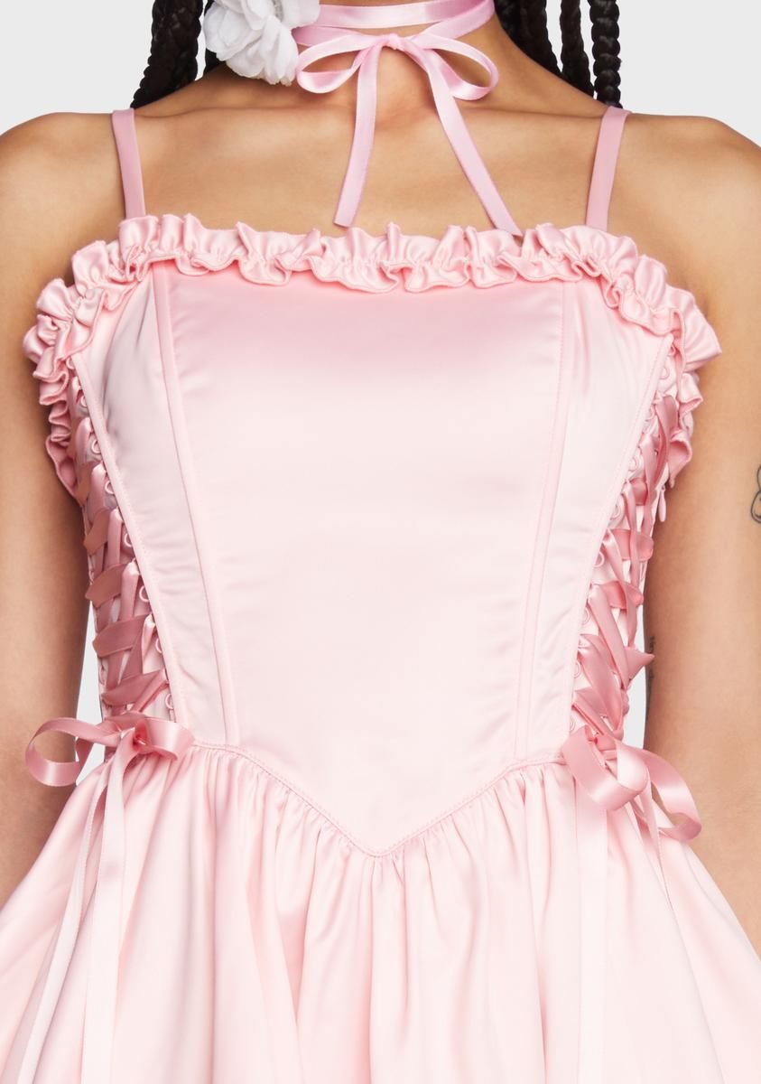 Takes The Cake Mini Dress - Light Pink sold by Dolls Kill product image thumbnail 5
