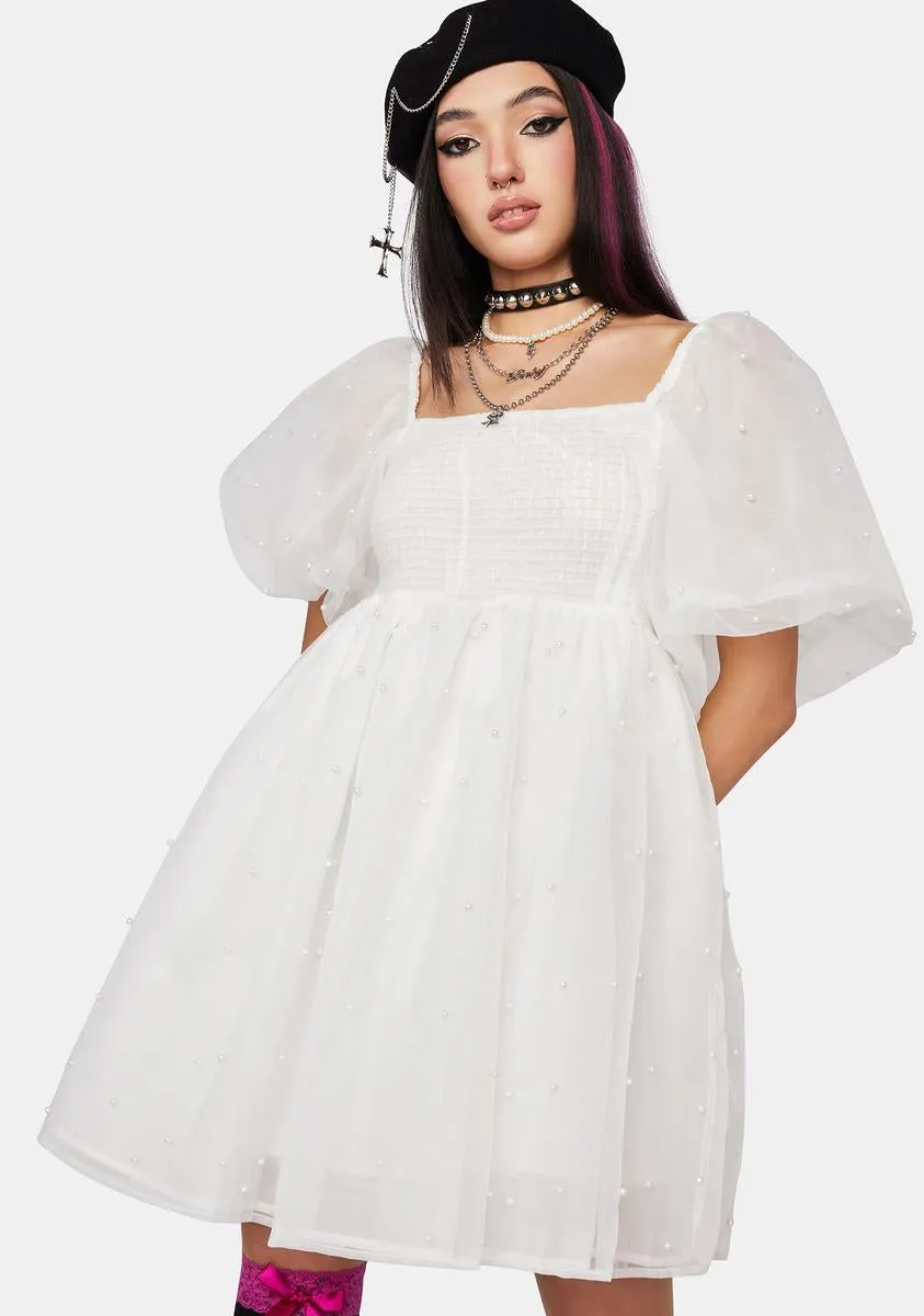 Penny Pearl Mini Dress sold by Dolls Kill