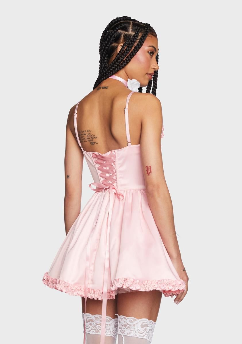 Takes The Cake Mini Dress - Light Pink sold by Dolls Kill product image thumbnail 4