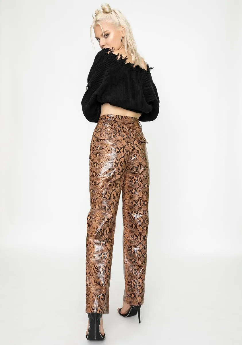 Slash Snakeskin Pants sold by Dolls Kill product image thumbnail 4