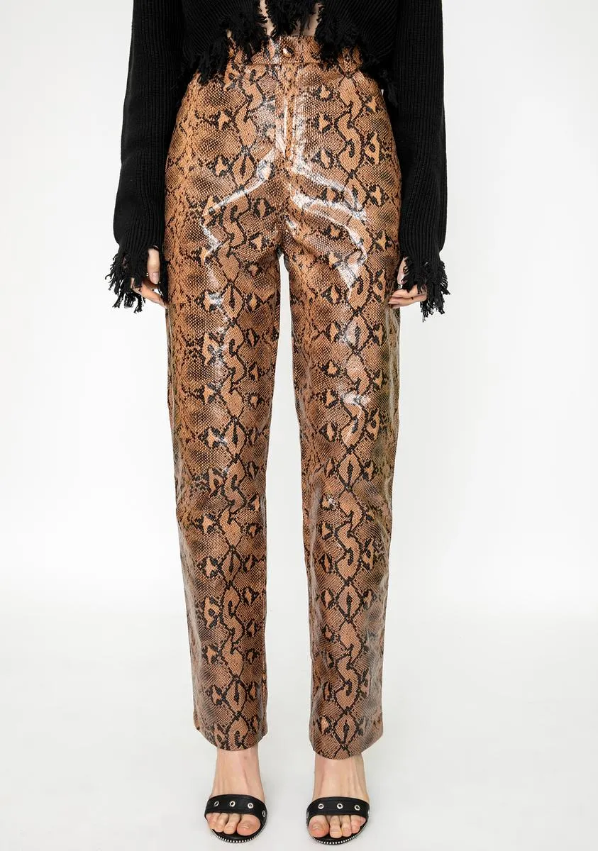 Slash Snakeskin Pants sold by Dolls Kill