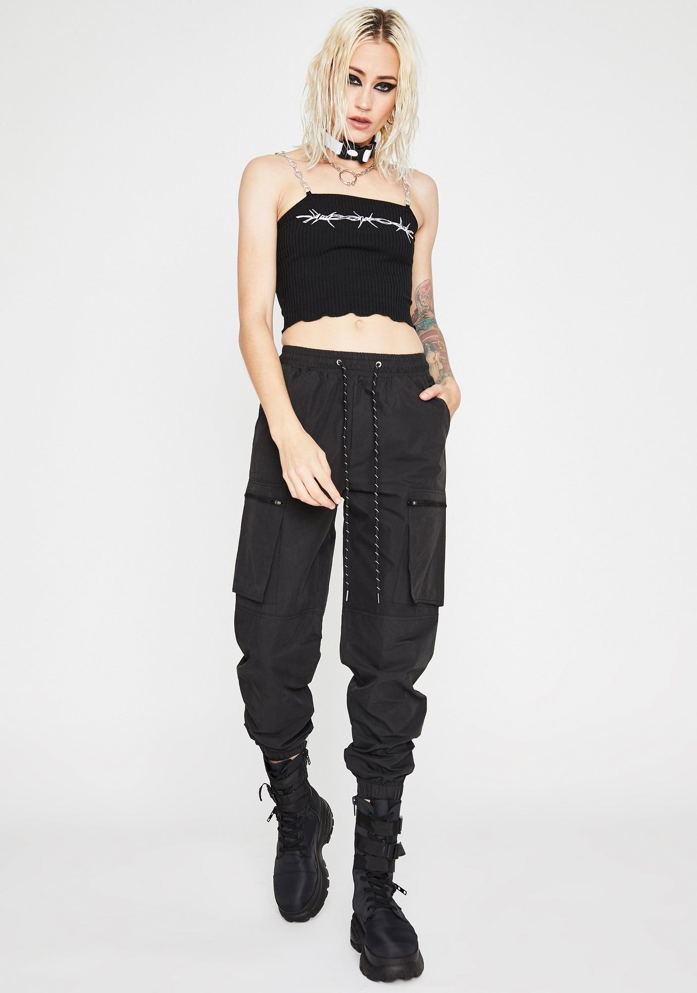Face Off Cargo Pants sold by Dolls Kill product image thumbnail 2