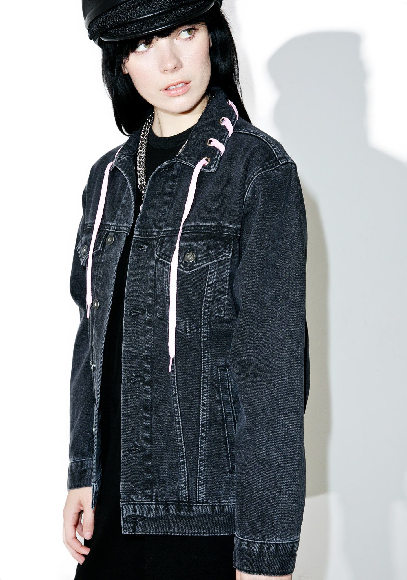 Shackle Denim Jacket sold by Dolls Kill product image thumbnail 5