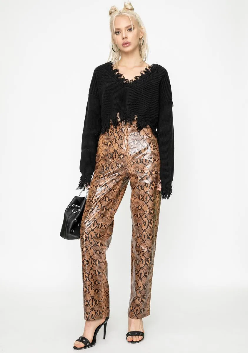 Slash Snakeskin Pants sold by Dolls Kill product image thumbnail 2