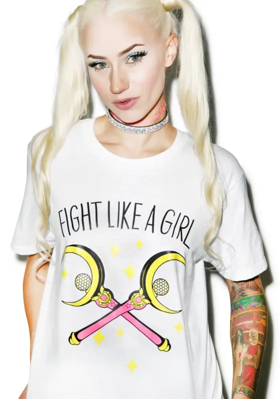 Fight Like A Girl Tee sold by Dolls Kill