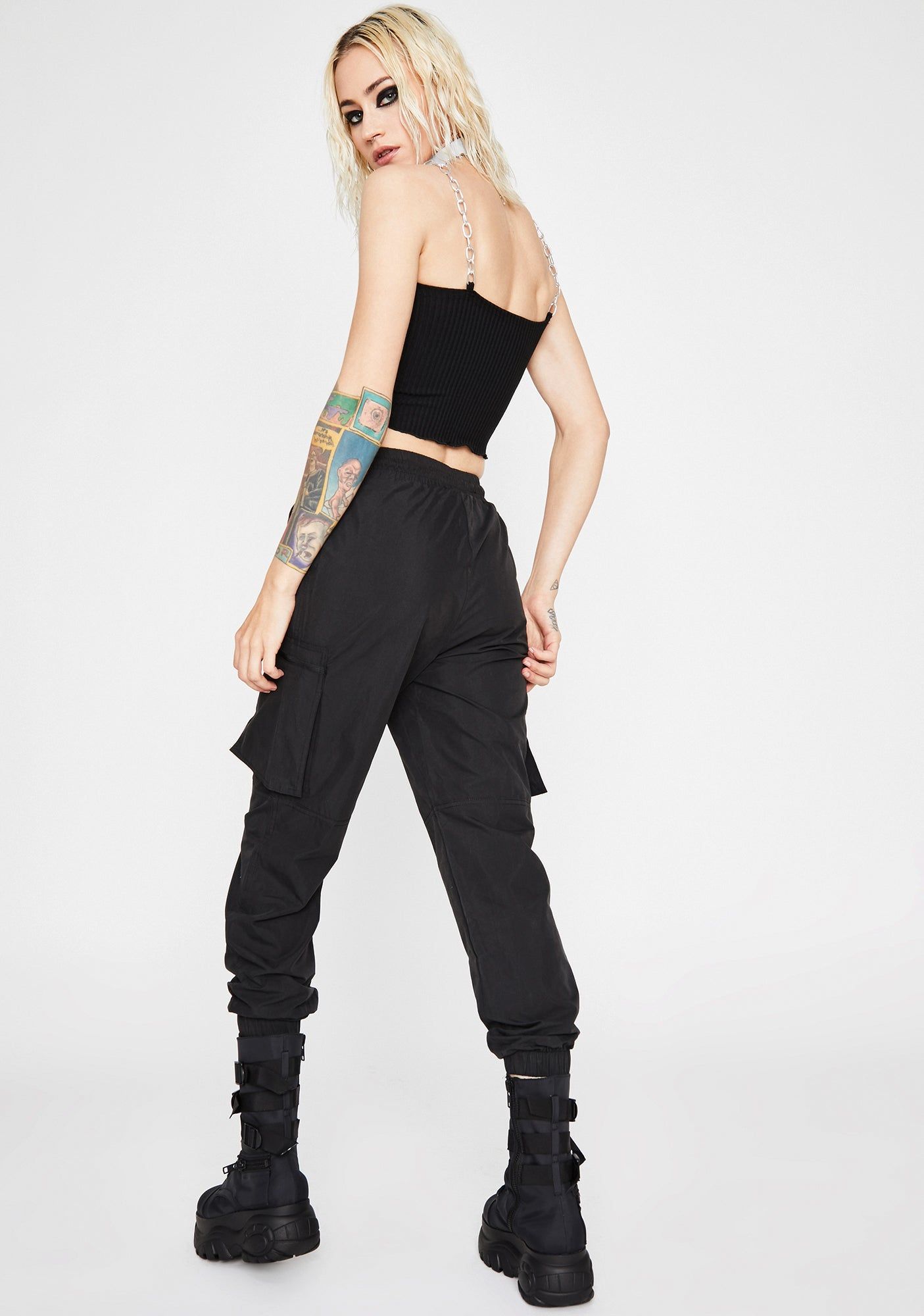 Face Off Cargo Pants sold by Dolls Kill product image thumbnail 4