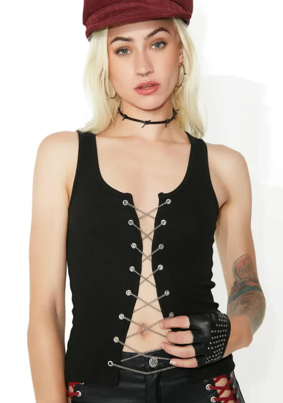Wasteland Chain Tank sold by Dolls Kill