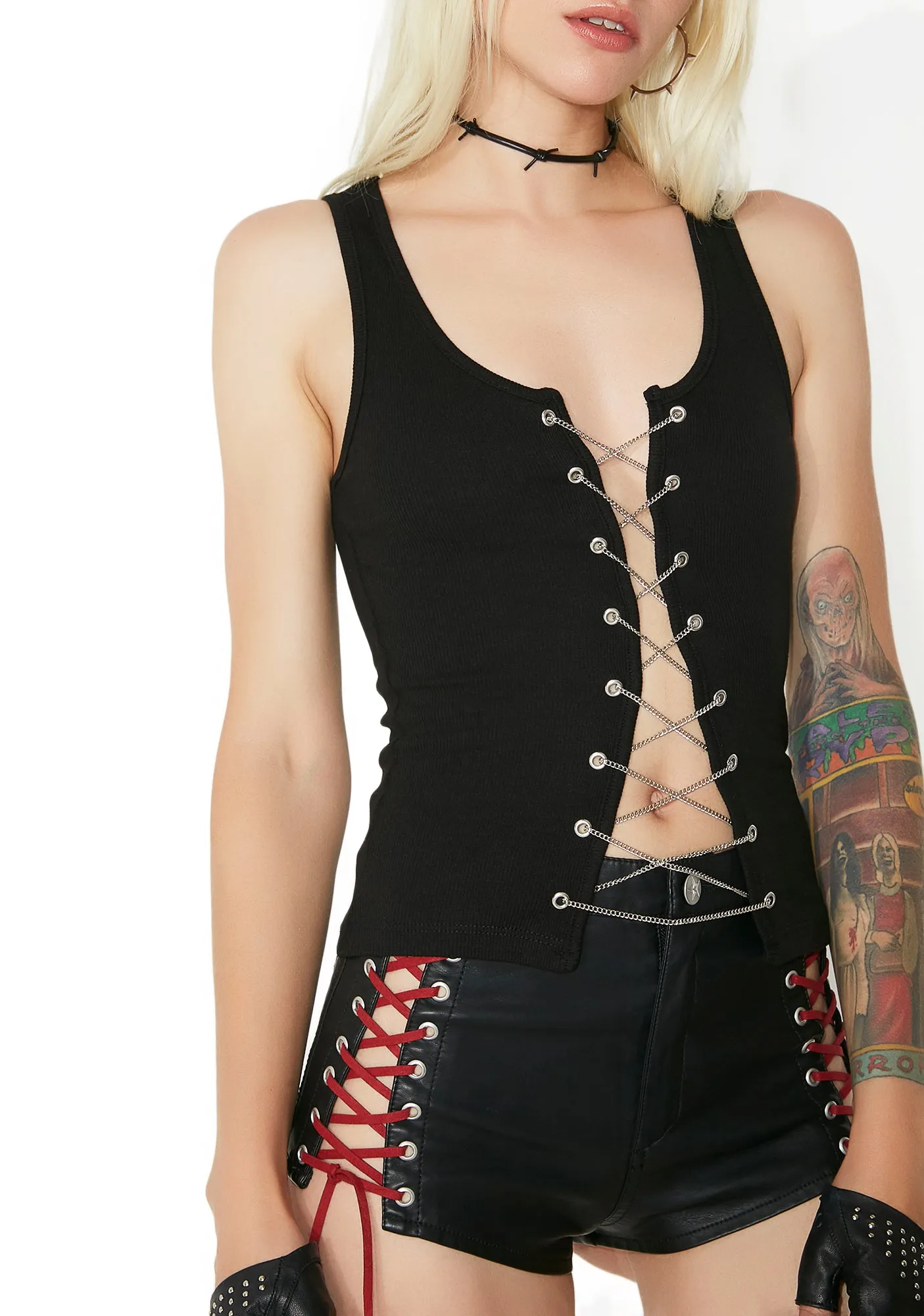 Wasteland Chain Tank sold by Dolls Kill product image thumbnail 2