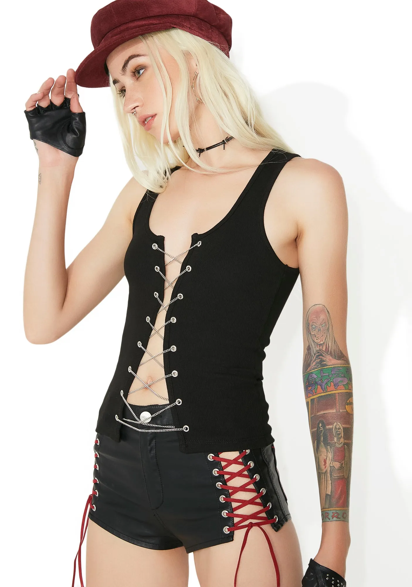 Wasteland Chain Tank sold by Dolls Kill product image thumbnail 3