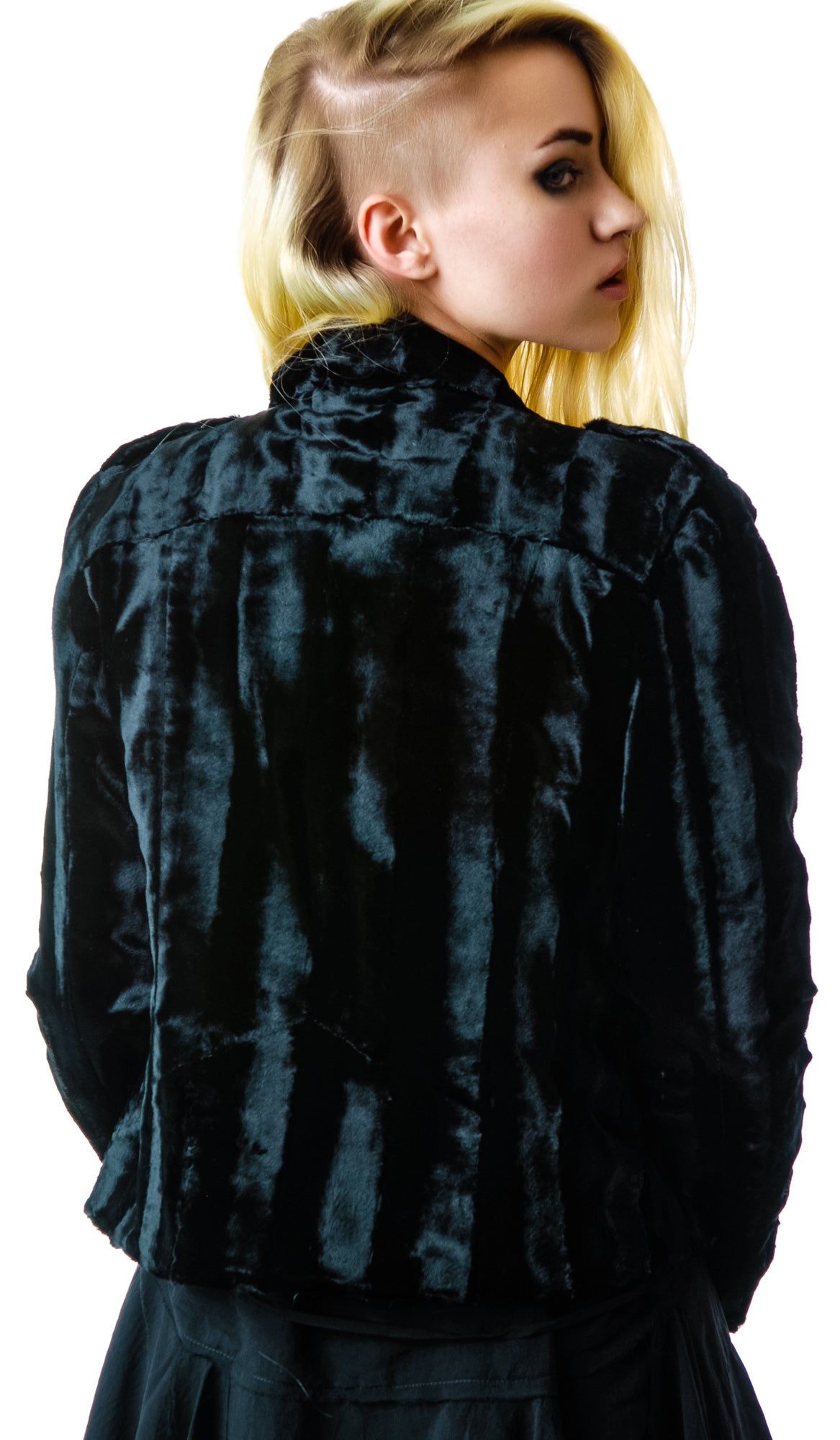 Minx Faux Fur Moto Jacket sold by Dolls Kill product image thumbnail 3