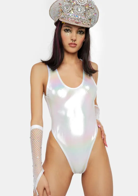 Unicorn Metallic Bodysuit sold by Dolls Kill