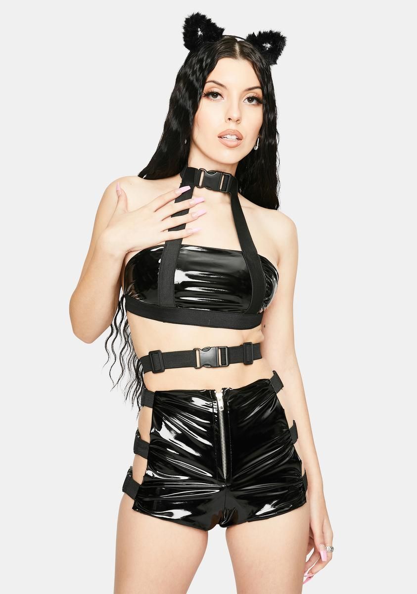 Croft Buckle Shorts Set sold by Dolls Kill