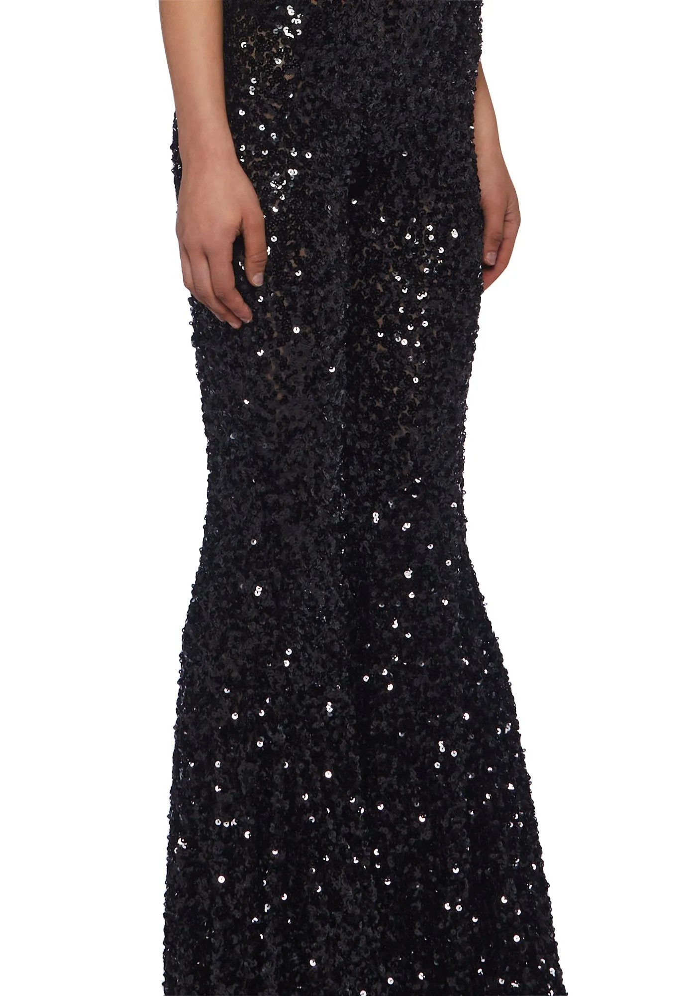 Sparkle Nights Sequin Jumpsuit- Black sold by Dolls Kill product image thumbnail 5