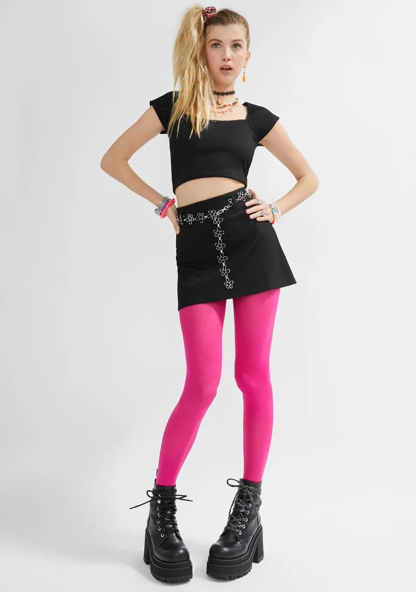 Totally Hip Ribbed Skirt Set sold by Dolls Kill product image thumbnail 3