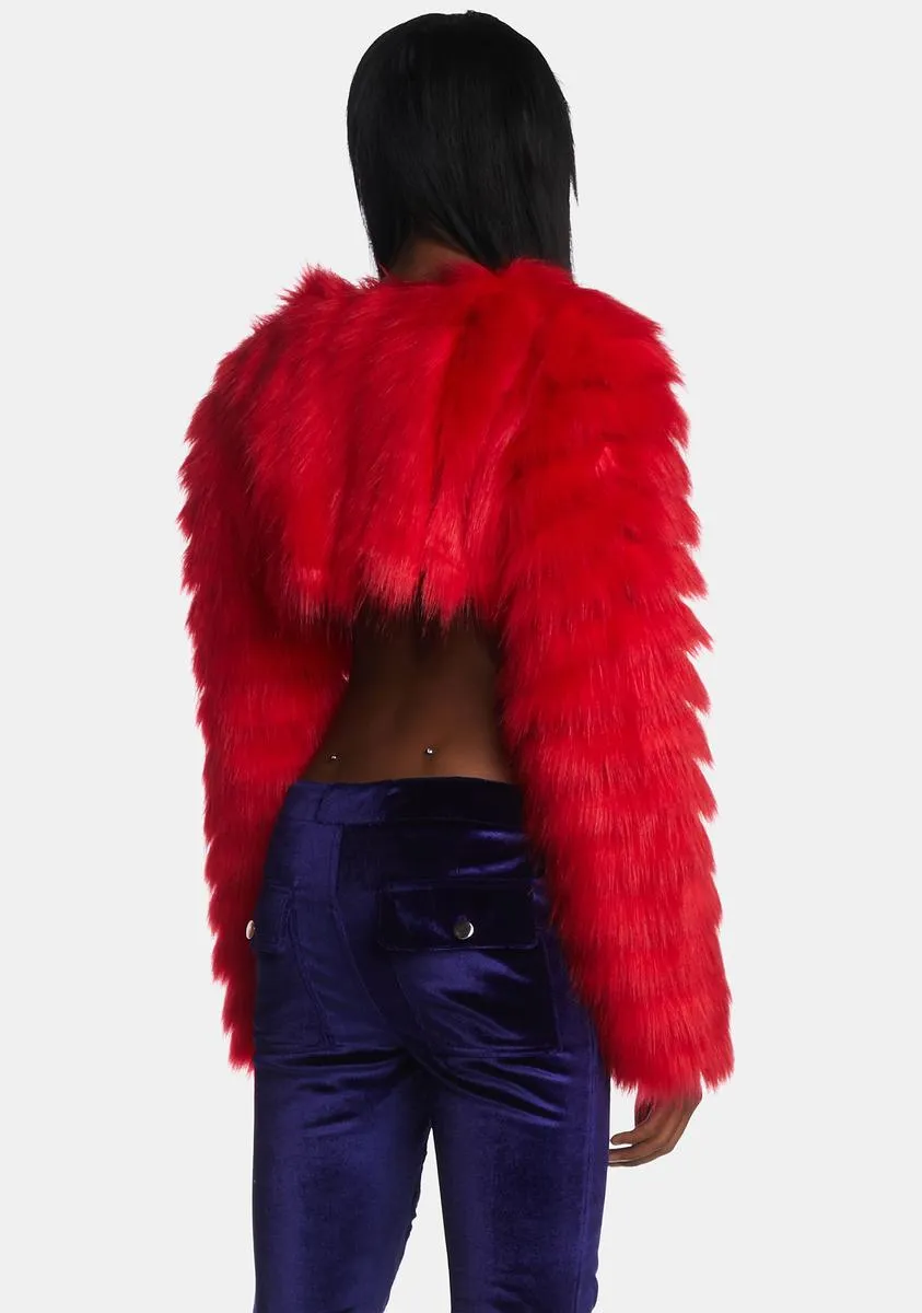 Scarlett Faux Fur Shrug sold by Dolls Kill product image thumbnail 4