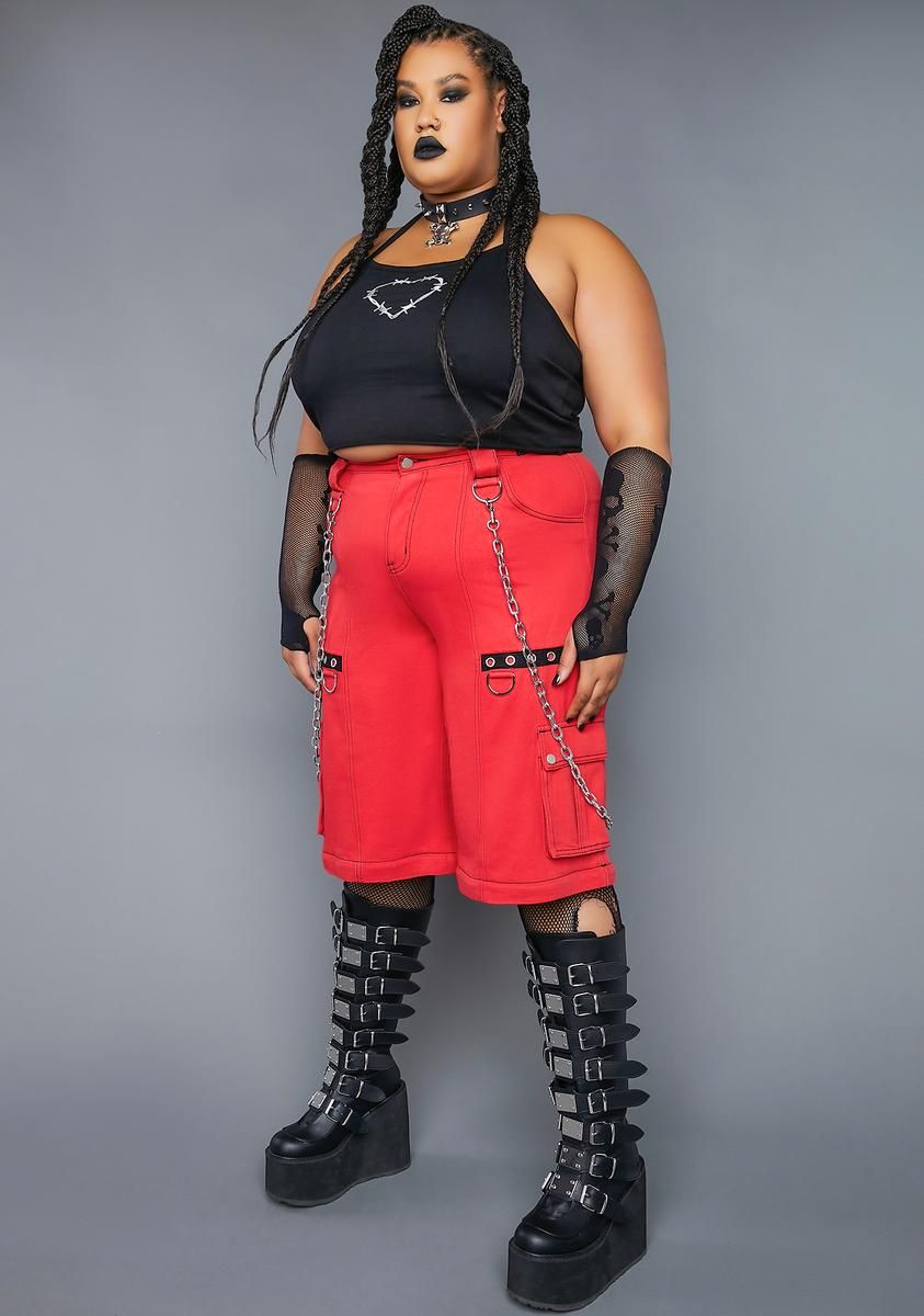 Plus Rouge Thick Skin Wide Leg Pants sold by Dolls Kill product image thumbnail 2