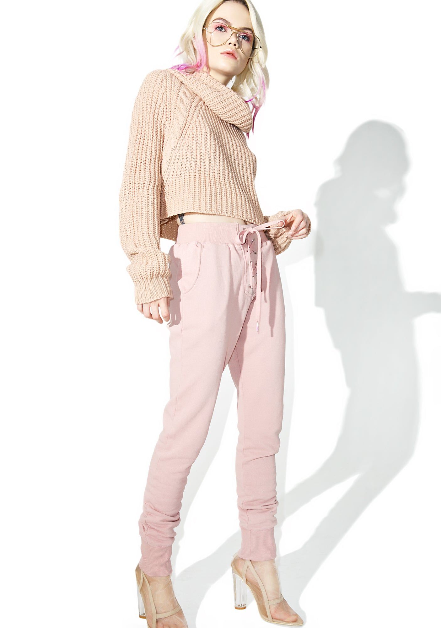 Kick Back Lace-Up Sweatpants sold by Dolls Kill product image thumbnail 5