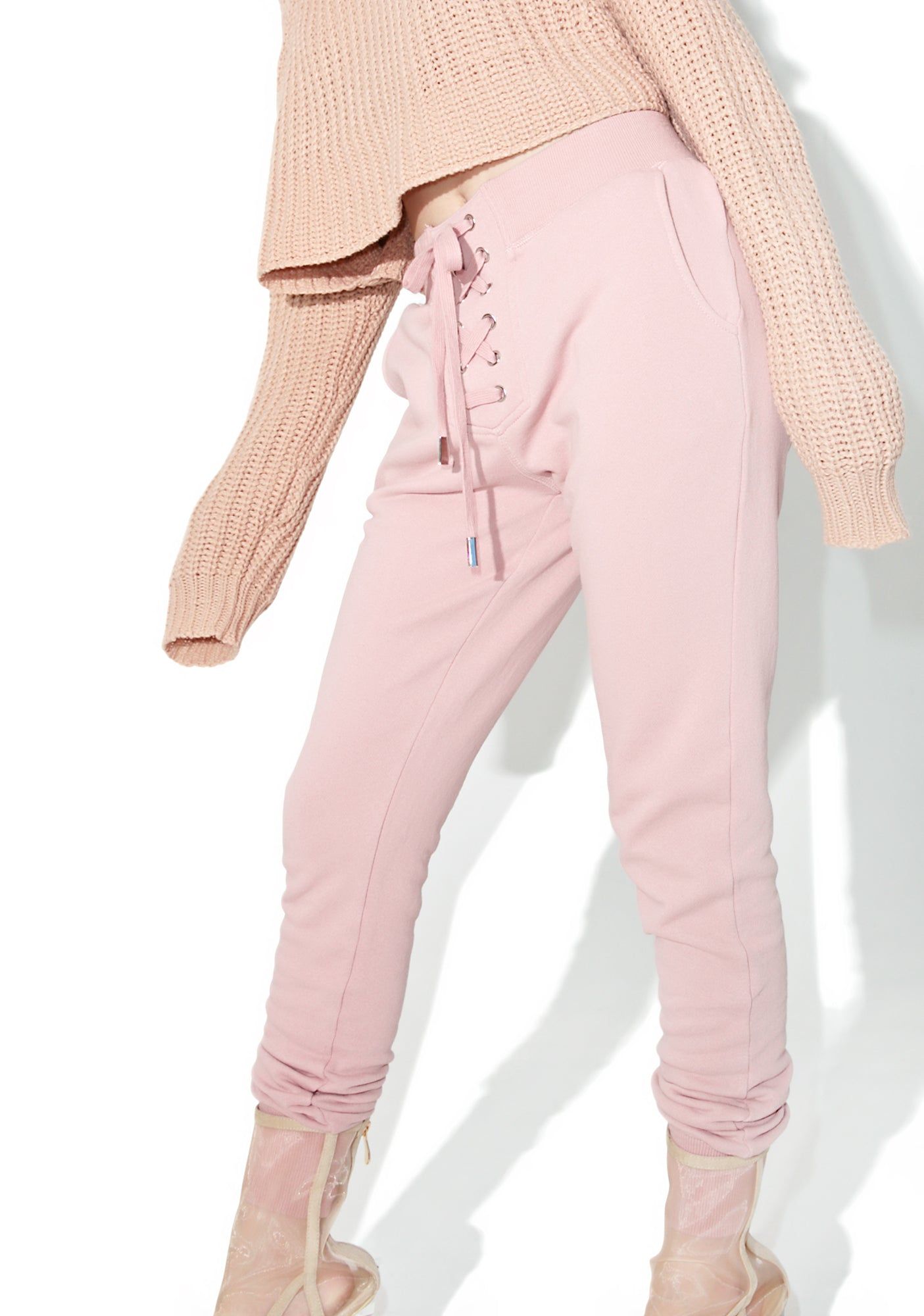 Kick Back Lace-Up Sweatpants sold by Dolls Kill product image thumbnail 3