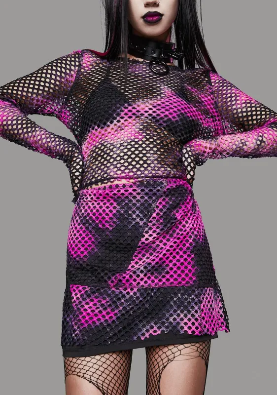 Twisted Sweet Revenge Mini Skirt sold by Dolls Kill