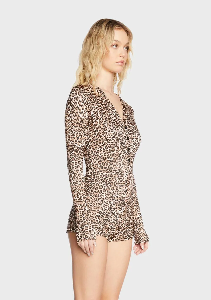 Wild Instincts Long Sleeve Romper sold by Dolls Kill product image thumbnail 3