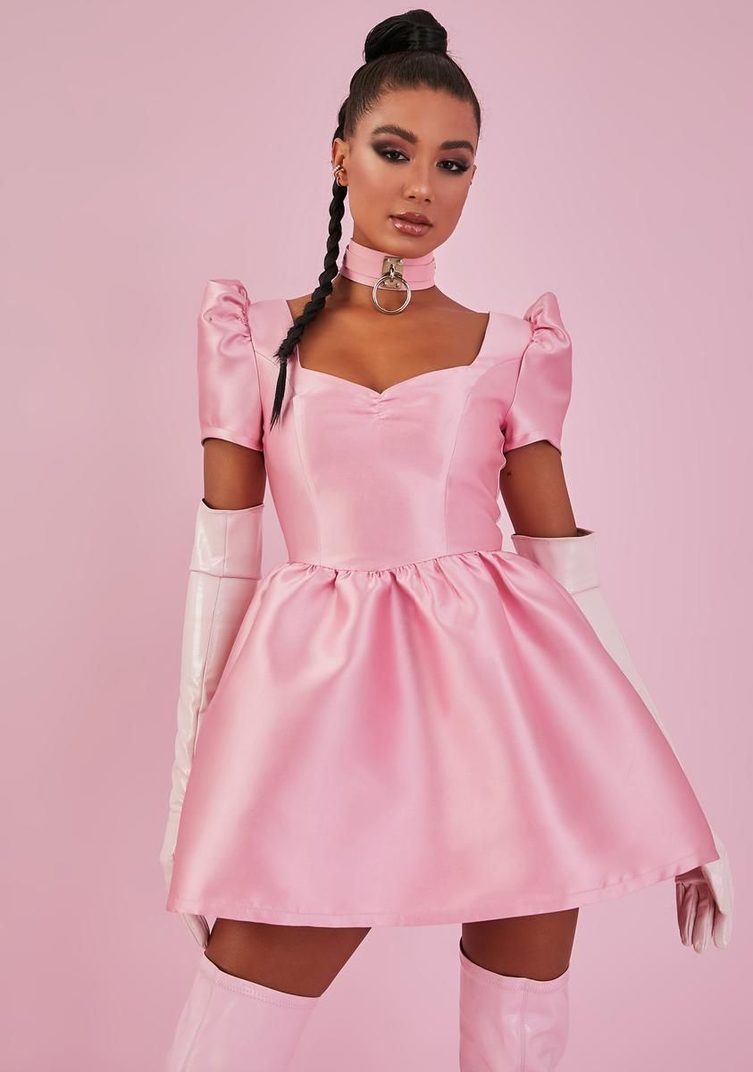 Baby Your Everything Satin Dress sold by Dolls Kill