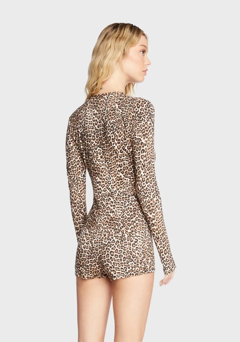 Wild Instincts Long Sleeve Romper sold by Dolls Kill product image thumbnail 4