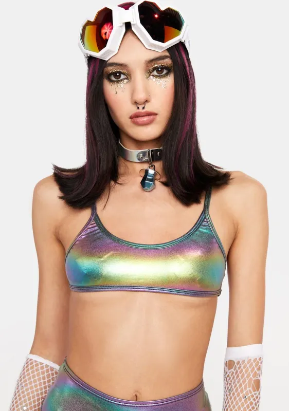 Metallic Unicorn Micro Tank Top sold by Dolls Kill
