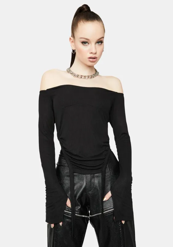 To The Top Ruched Crop Top sold by Dolls Kill