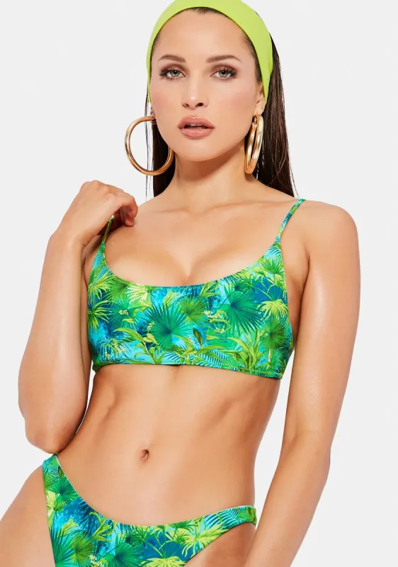 Sienna Tropical Bikini Top sold by Dolls Kill