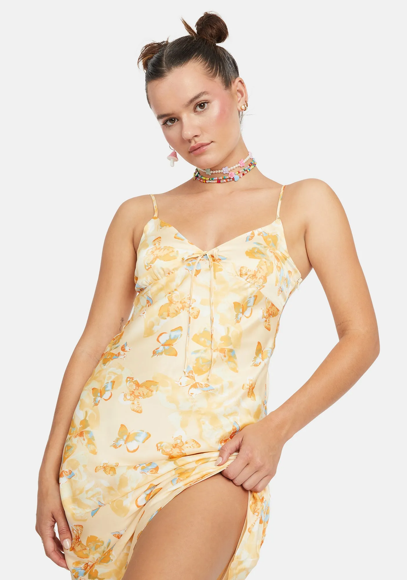 Booked Not Bothered Midi Dress sold by Dolls Kill