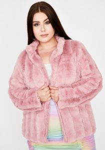 Run It Up Faux Fur Jacket sold by Dolls Kill