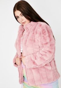 Run It Up Faux Fur Jacket sold by Dolls Kill