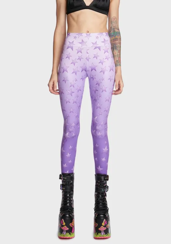 Galaxy Far Away Star Tights sold by Dolls Kill