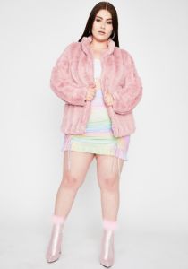 Run It Up Faux Fur Jacket sold by Dolls Kill