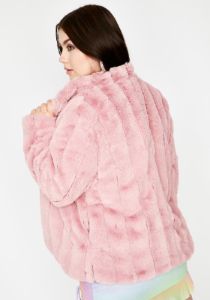 Run It Up Faux Fur Jacket sold by Dolls Kill