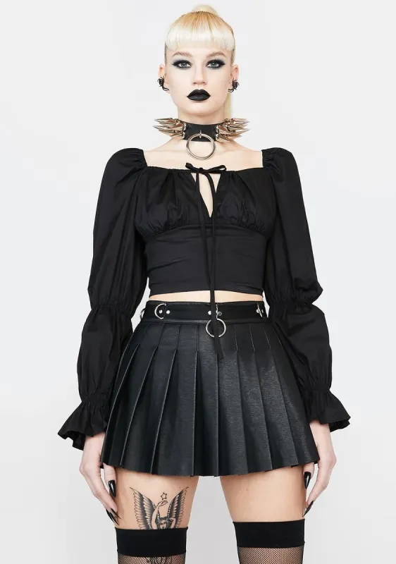 Spooky Gen Z Juliet Crop Top sold by Dolls Kill
