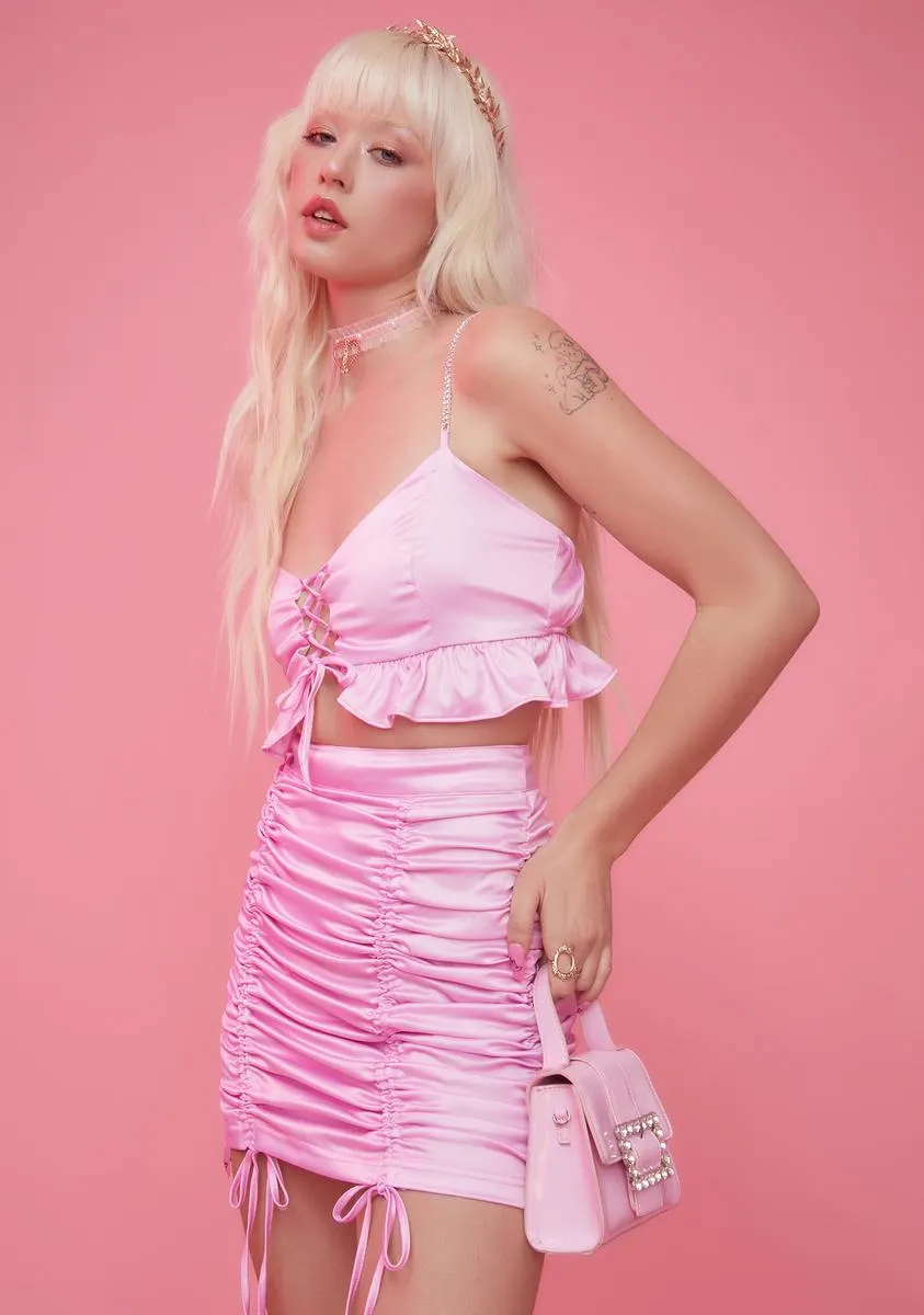 By The Banks Satin Skirt Set sold by Dolls Kill product image thumbnail 2