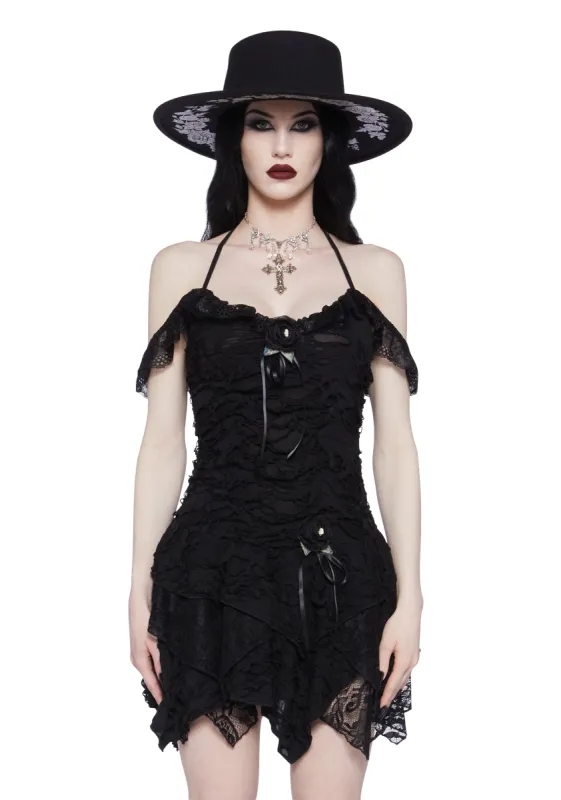 Gothic Gardens Mini Dress sold by Dolls Kill