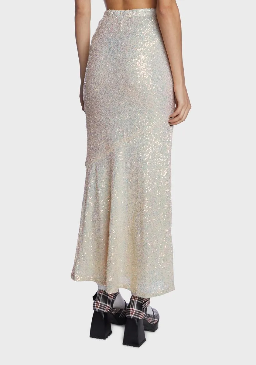 Close Your Eyes Sequin Skirt sold by Dolls Kill product image thumbnail 4