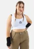 Plus Shred The Gnar Ribbed Crop Tank sold by Dolls Kill