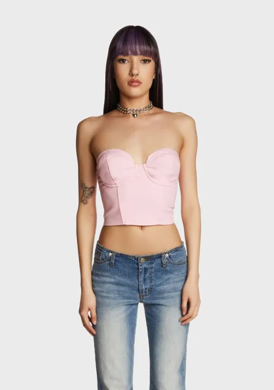 Hexed Up Tube Top - Pink sold by Dolls Kill