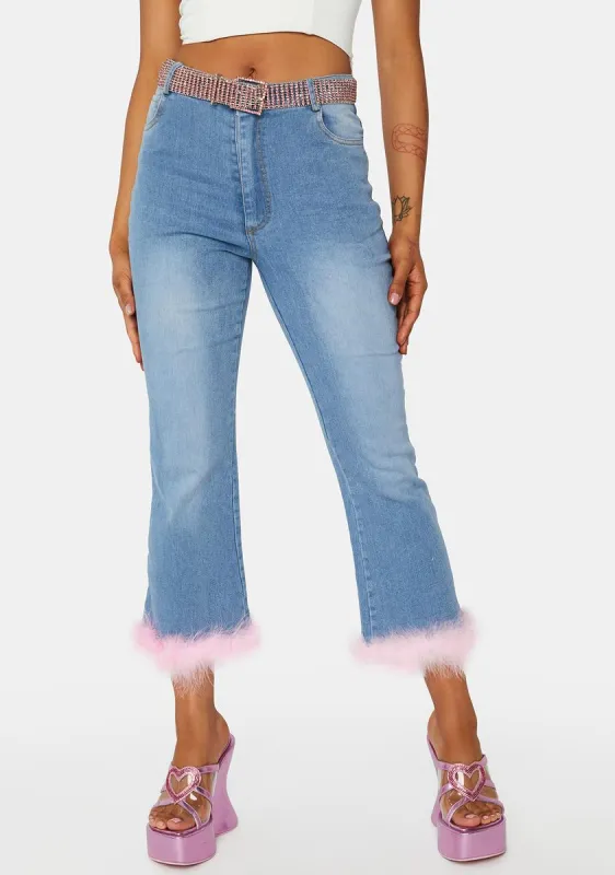 Blush The Royal We Flare Jeans sold by Dolls Kill
