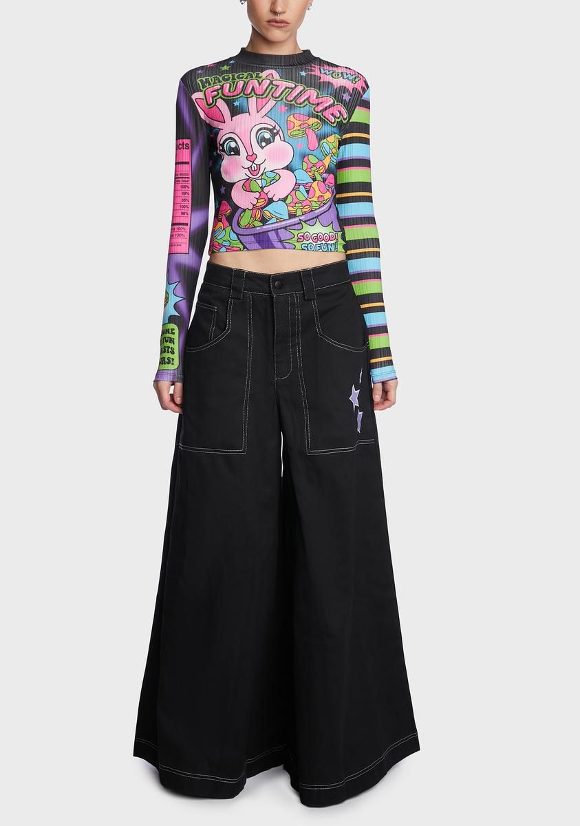 Twilight As My Guide Wide Leg Pants sold by Dolls Kill